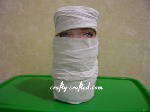 With the eyes peeping, your Mummy is ready to freak guests out!