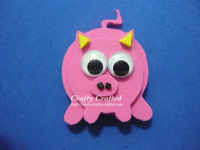  » Blog Archive | Crafts for Children » Foam Pig Fridge  Magnet