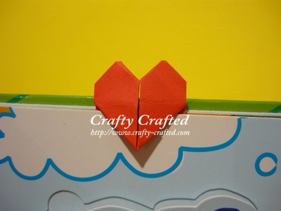 Origami Heart Bookmark.