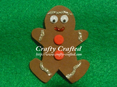 Foam Gingerbread man ornament