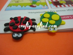  » Blog Archive | Crafts for Children » Foam Insects/ Animals Bookmark