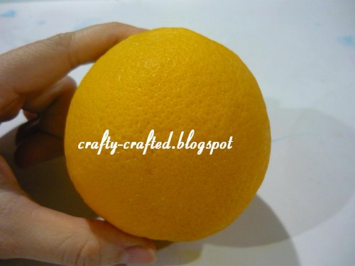 Here's a fresh orange
