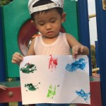Leaf Stamping Art for Toddlers
