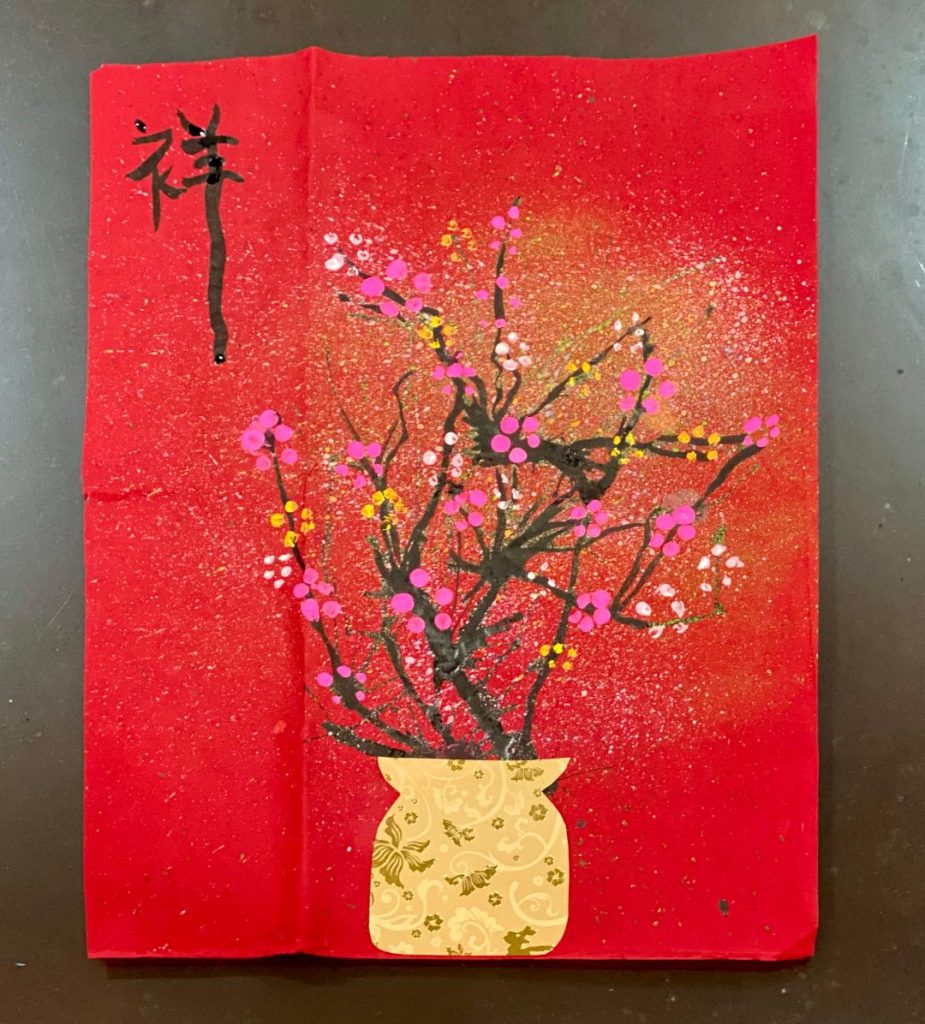 Chinese New Year Plum Blossom Art